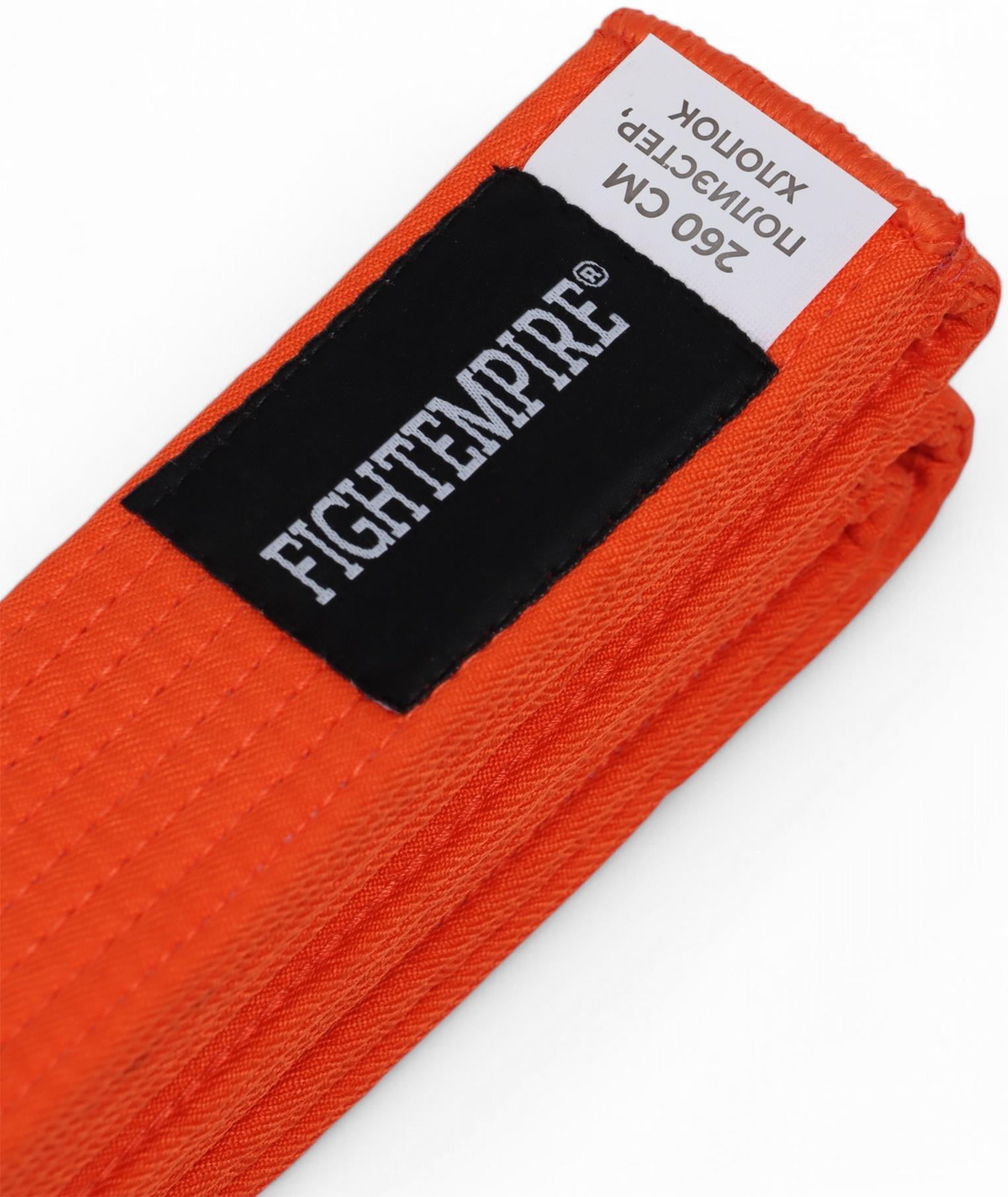 Пояс для единоборств Fight Empire 2.0 м, BASE, оранжевый