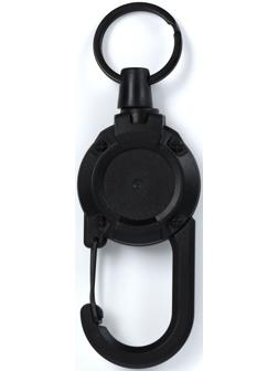 Брелок-ретрактор туристический, черный