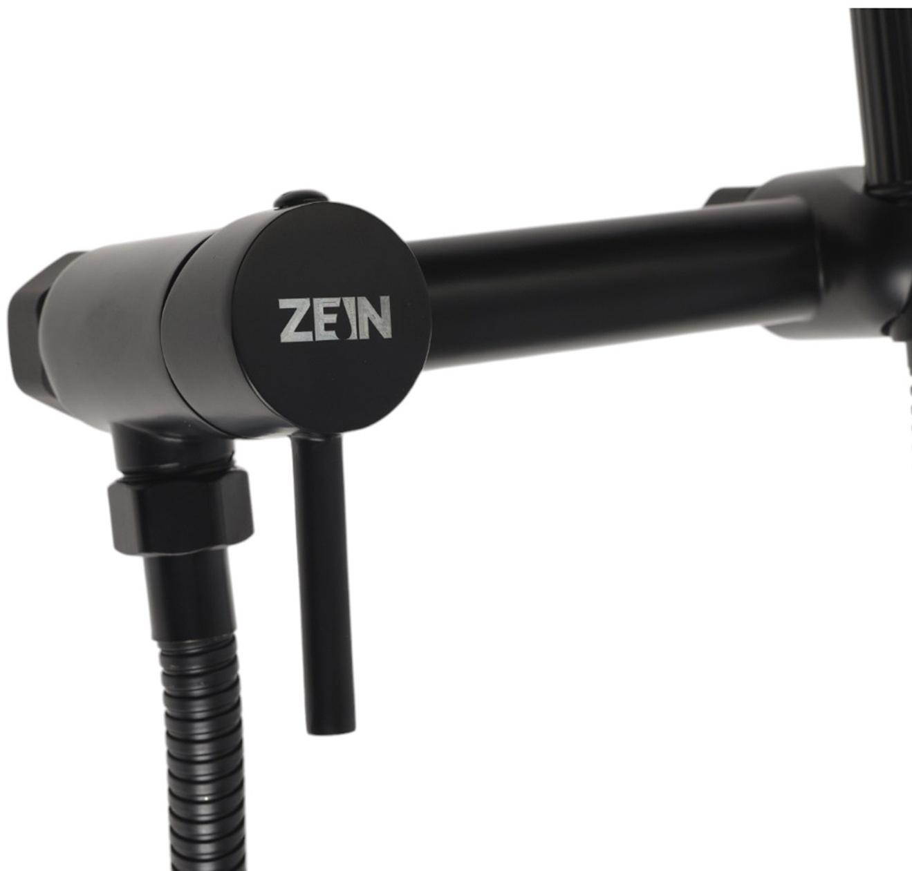 Смеситель для биде ZEIN Z4199, с гигиеническим душем, нерж. сталь, картридж 35 мм, черный