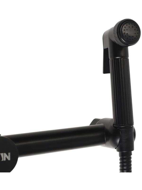 Смеситель для биде ZEIN Z4199, с гигиеническим душем, нерж. сталь, картридж 35 мм, черный