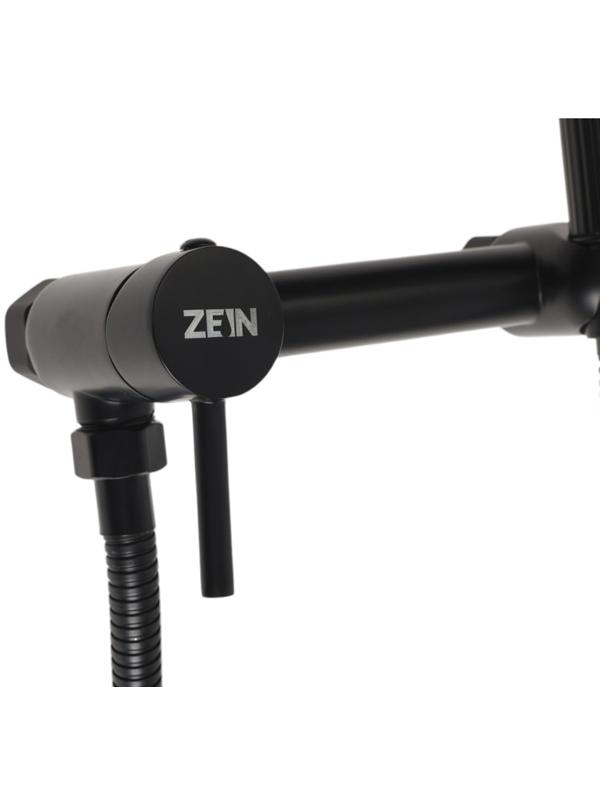 Смеситель для биде ZEIN Z4199, с гигиеническим душем, нерж. сталь, картридж 35 мм, черный