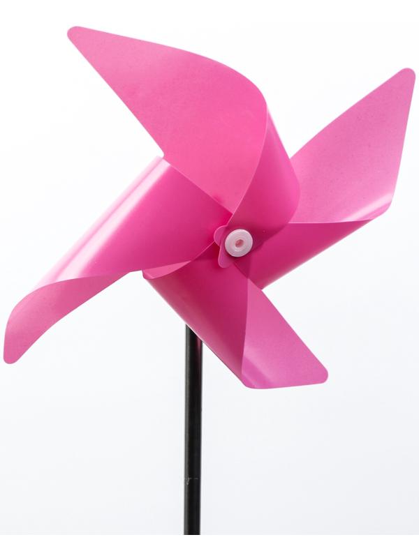 Штекер с подсветкой «Ветерок», на солнечной батарее, розовый, 19×70 см