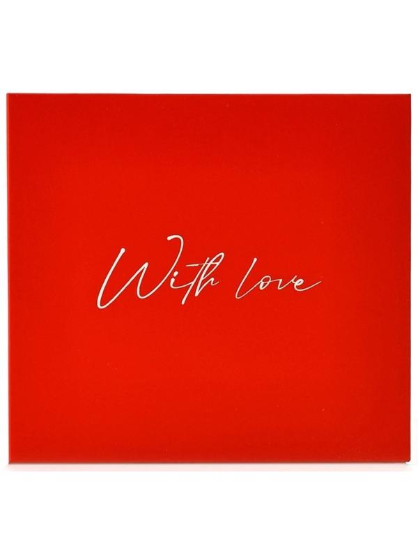 Коробка для цветов с топпером «Сердечко», 10 х 10 х 12 см