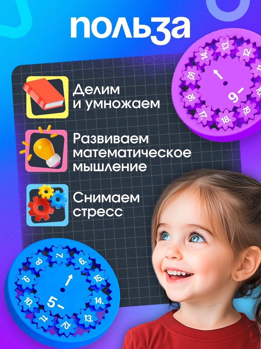 Развивающий набор «Математические спиннеры. Складывай и вычитай!», 5 спиннеров, 5+