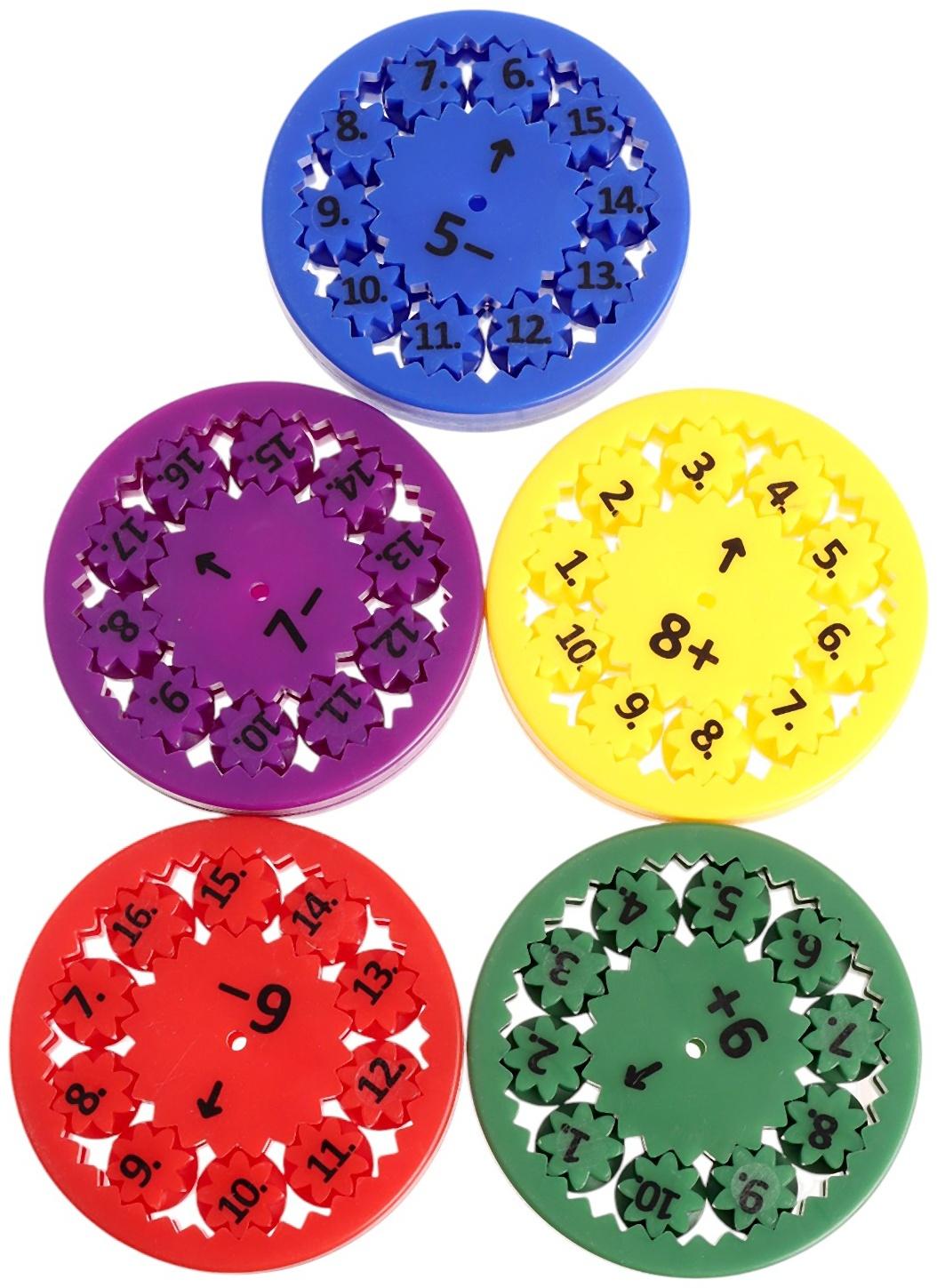 Развивающий набор «Математические спиннеры. Складывай и вычитай!», 5 спиннеров, 5+