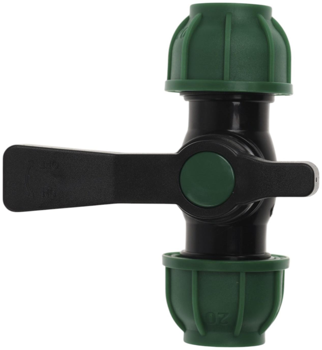 Кран шаровой ПНД ZEIN, 20 мм, цанга