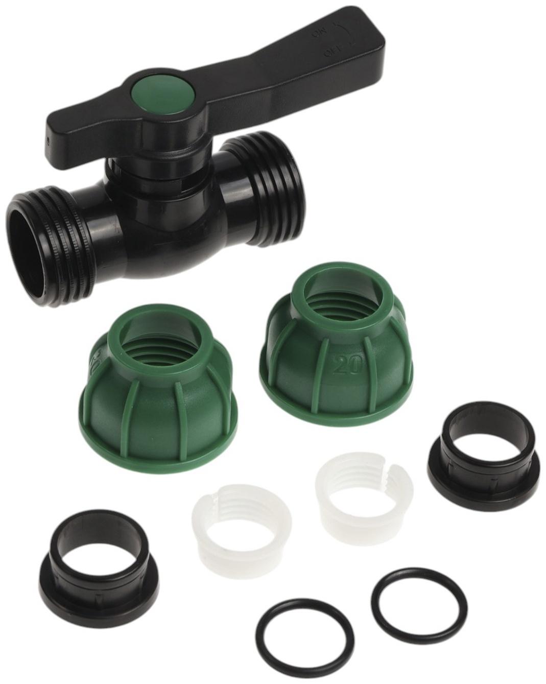 Кран шаровой ПНД ZEIN, 20 мм, цанга