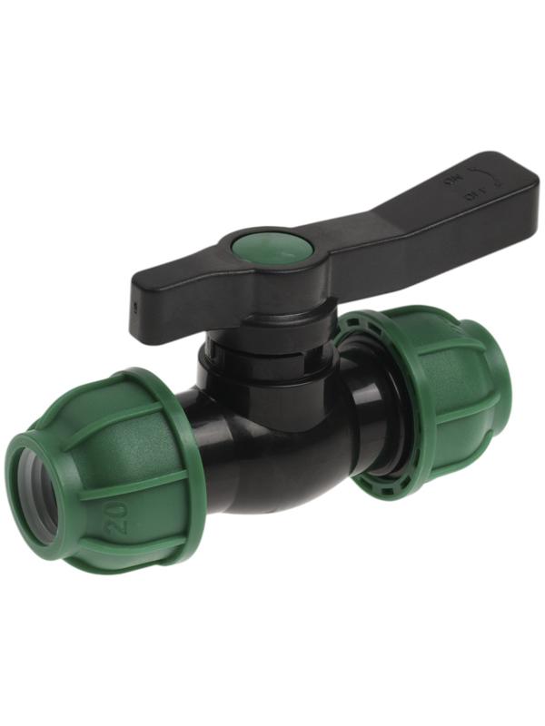 Кран шаровой ПНД ZEIN, 20 мм, цанга