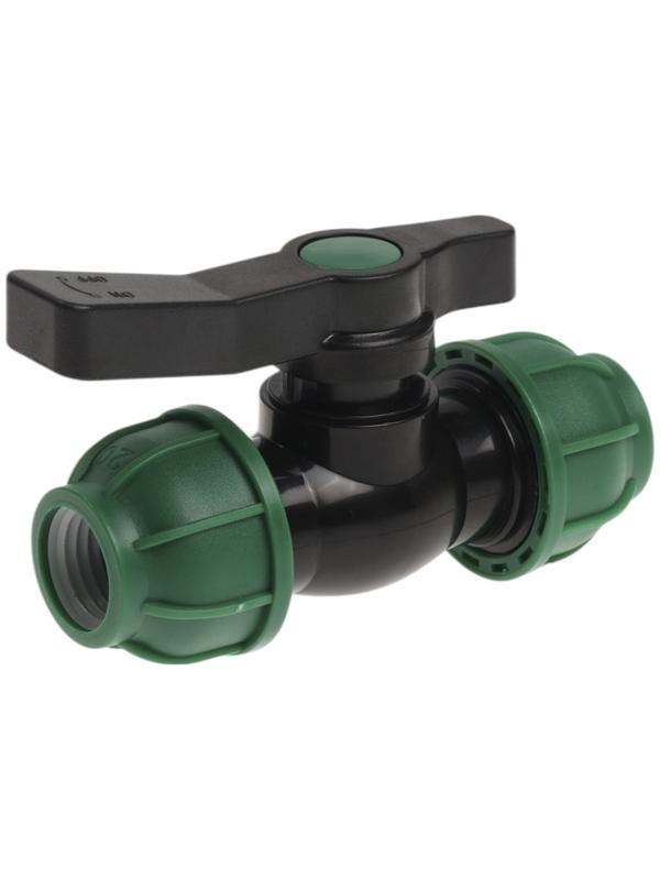 Кран шаровой ПНД ZEIN, 20 мм, цанга