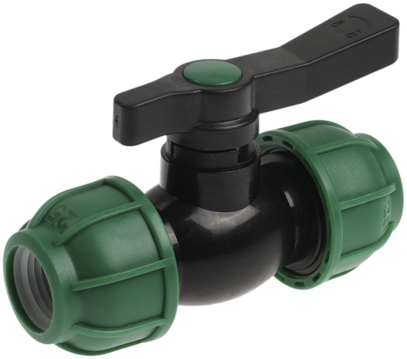 Кран шаровой ПНД ZEIN, 25 мм, цанга