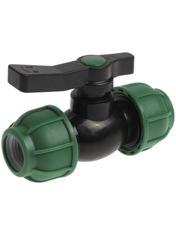 Кран шаровой ПНД ZEIN, 25 мм, цанга