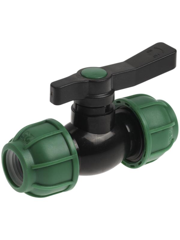 Кран шаровой ПНД ZEIN, 25 мм, цанга