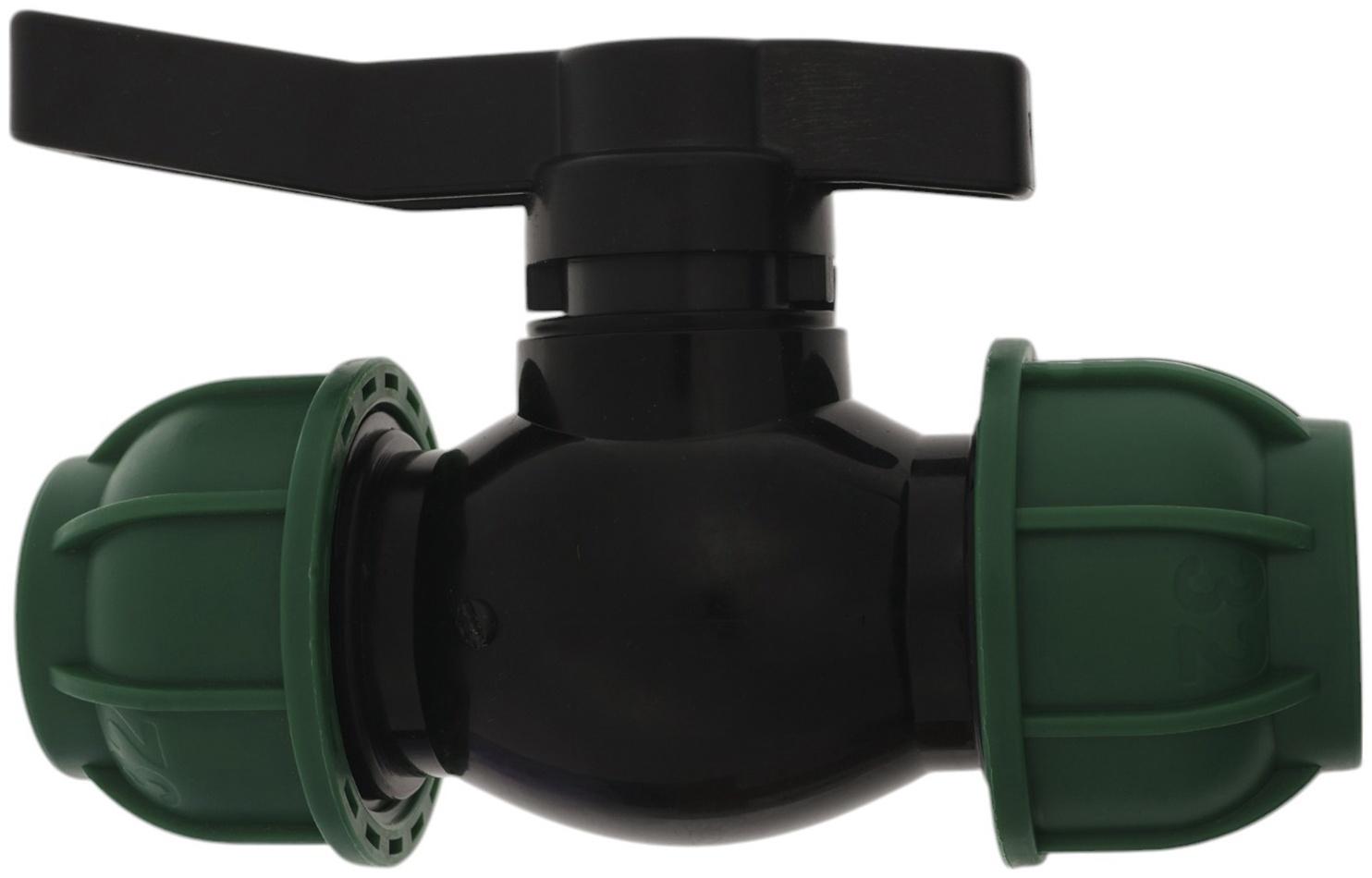 Кран шаровой ПНД ZEIN, 32 мм, цанга