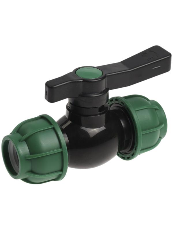 Кран шаровой ПНД ZEIN, 32 мм, цанга