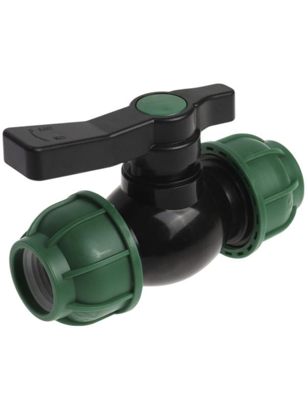 Кран шаровой ПНД ZEIN, 32 мм, цанга