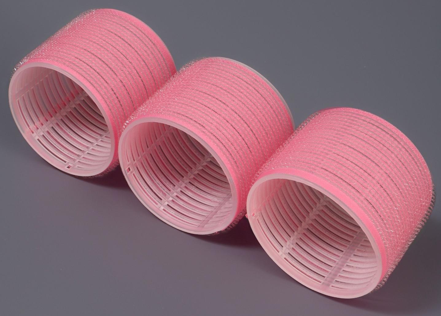 Бигуди «Липучка», d=7.5 см, 4 шт., розовый