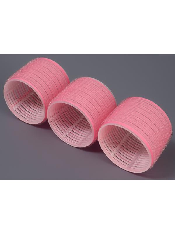 Бигуди «Липучка», d=7.5 см, 4 шт., розовый