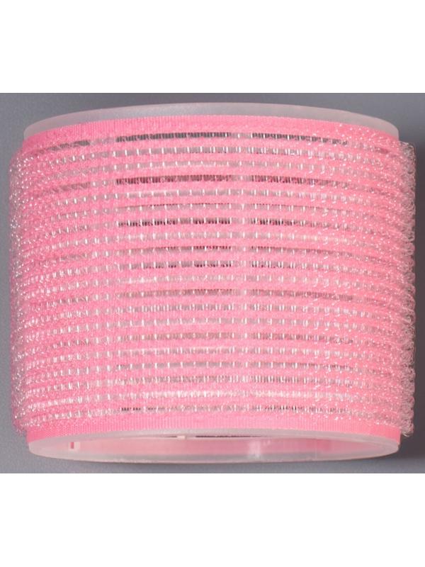 Бигуди «Липучка», d=7.5 см, 4 шт., розовый