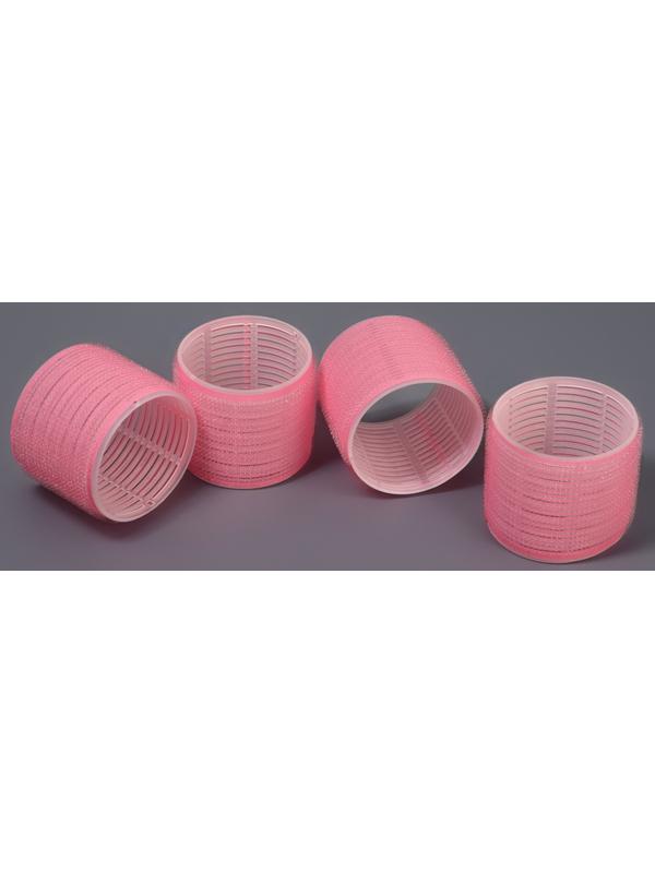 Бигуди «Липучка», d=7.5 см, 4 шт., розовый