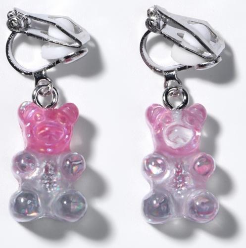 Набор детский «Выбражулька», 5 предметов: цепочка единорог, 3 пары клипс, брелок мишка