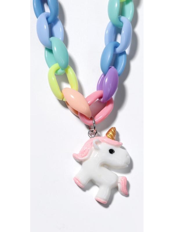 Набор детский «Выбражулька», 5 предметов: цепочка единорог, 3 пары клипс, брелок мишка