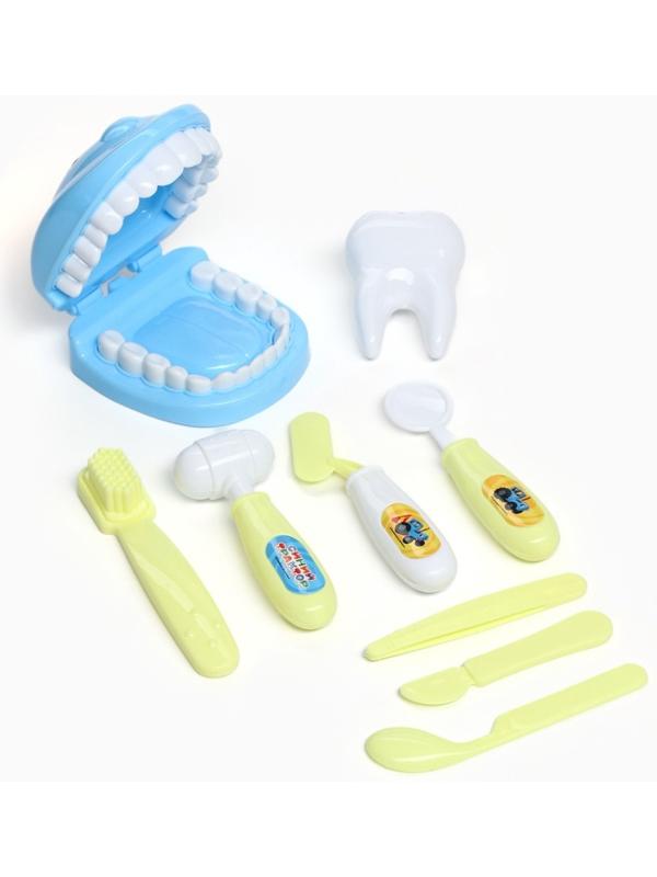 Игровой набор стоматолога, Синий трактор, в сумочке