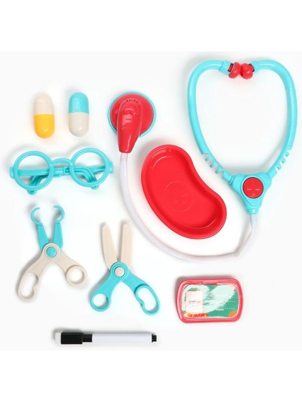 Игровой набор доктора «Чебурашка», 10 предметов, в сумочке