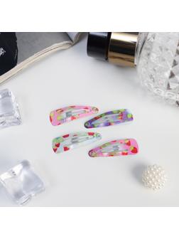 Невидимка для волос «Камилла», набор 12 шт., весна, 3 см, МИКС