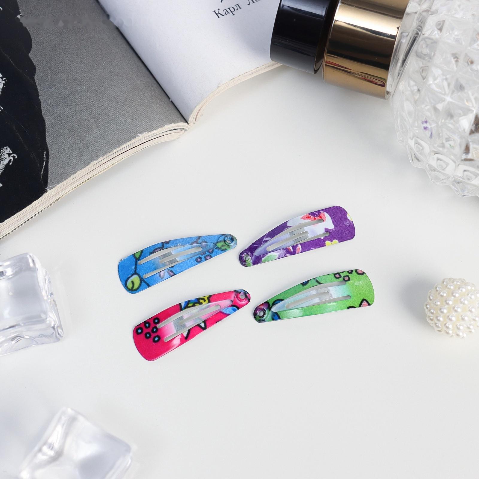 Невидимка для волос «Камилла», набор 12 шт., лето колор, 3 см, МИКС