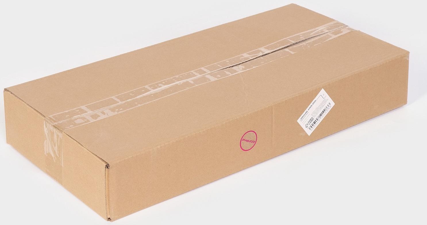 Корзина для белья складная Доляна, 28×39×95 см, чёрная, белая