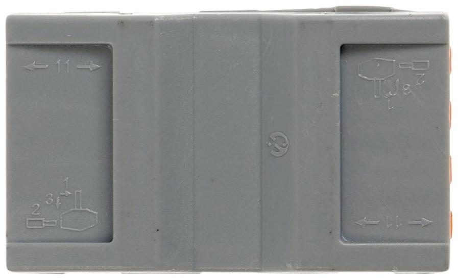 Строительно-монтажная клемма проходная, 32А, 0,08-4 мм2, 4 отв., фаза-ноль, набор 10 шт