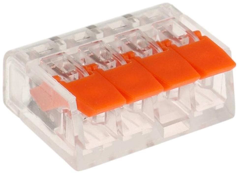 Строительно-монтажная клемма СК-321, 32А, 0.2-4 мм2, 4 отверстия, набор 10 шт