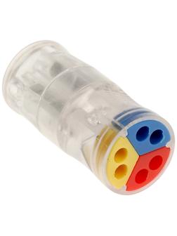 Строительно-монтажная клемма проходная СК-324 32А 0,5-2,5мм2, 6 отв, набор 5 шт