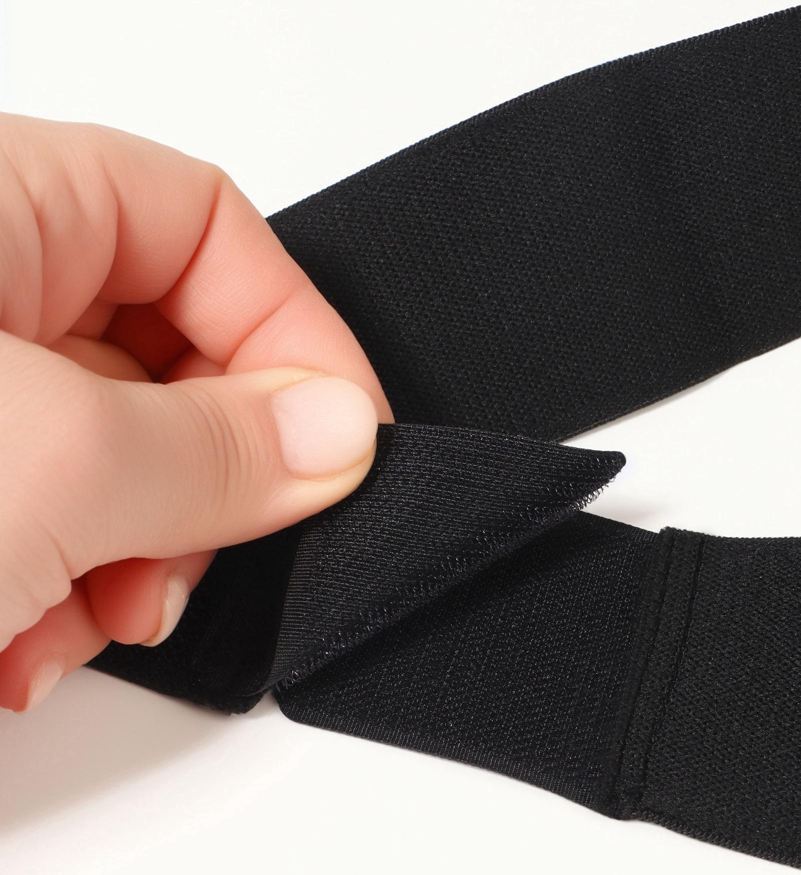 Бандаж на голеностоп, с липучкой, 60×5 см, чёрный