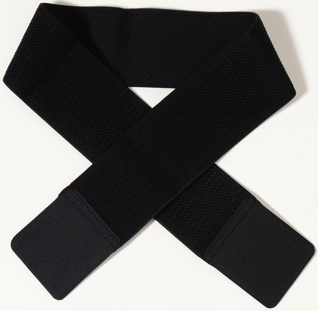 Бандаж на голеностоп, с липучкой, 60×5 см, чёрный