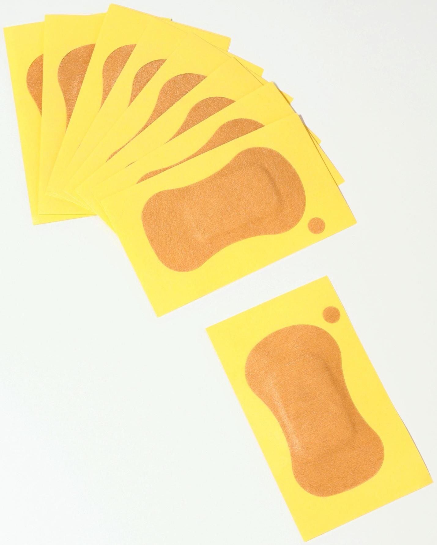 Защитные вкладыши от пота, для подмышек, одноразовые, 9.5×5.3 см, бежевые