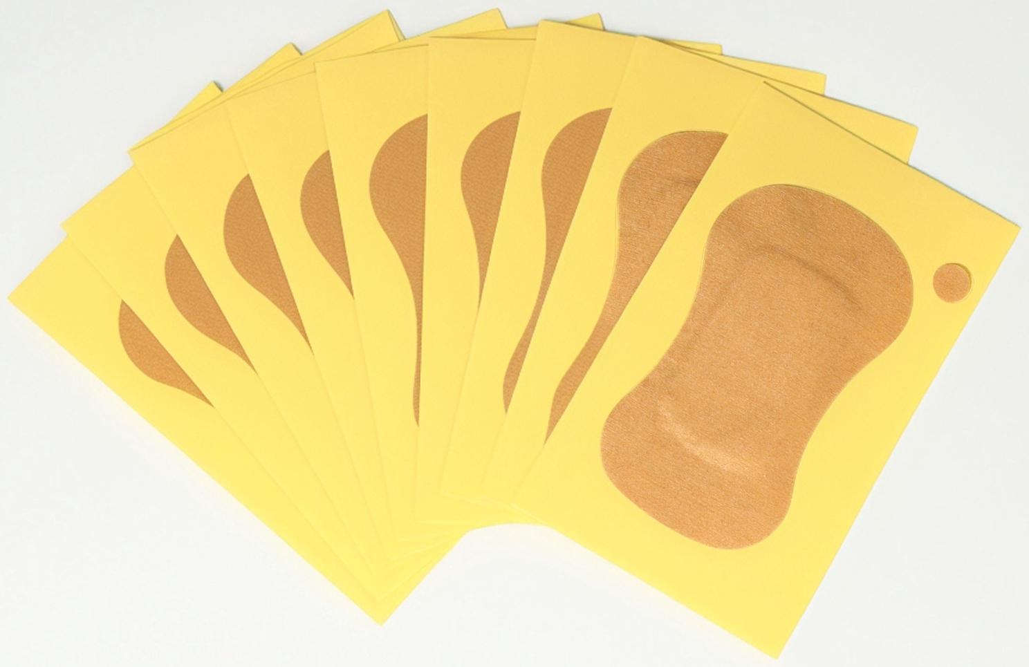 Защитные вкладыши от пота, для подмышек, одноразовые, 9.5×5.3 см, бежевые