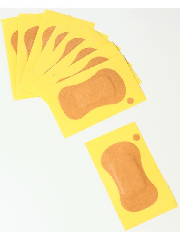 Защитные вкладыши от пота, для подмышек, одноразовые, 9.5×5.3 см, бежевые