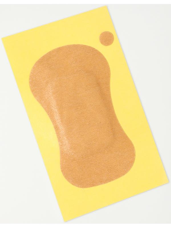 Защитные вкладыши от пота, для подмышек, одноразовые, 9.5×5.3 см, бежевые