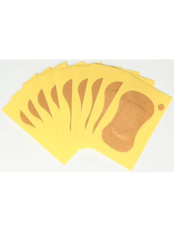 Защитные вкладыши от пота, для подмышек, одноразовые, 9.5×5.3 см, бежевые