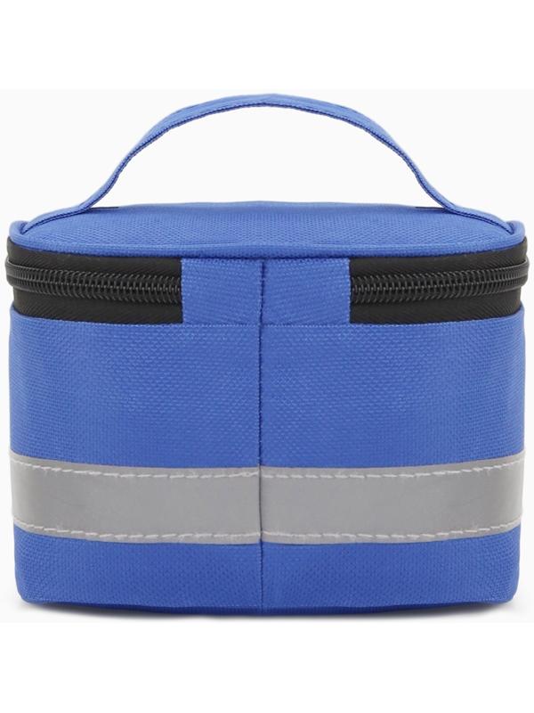 Косметичка-аптечка на молнии, на подкладке, с ручкой, с принтом Firstaid, синяя