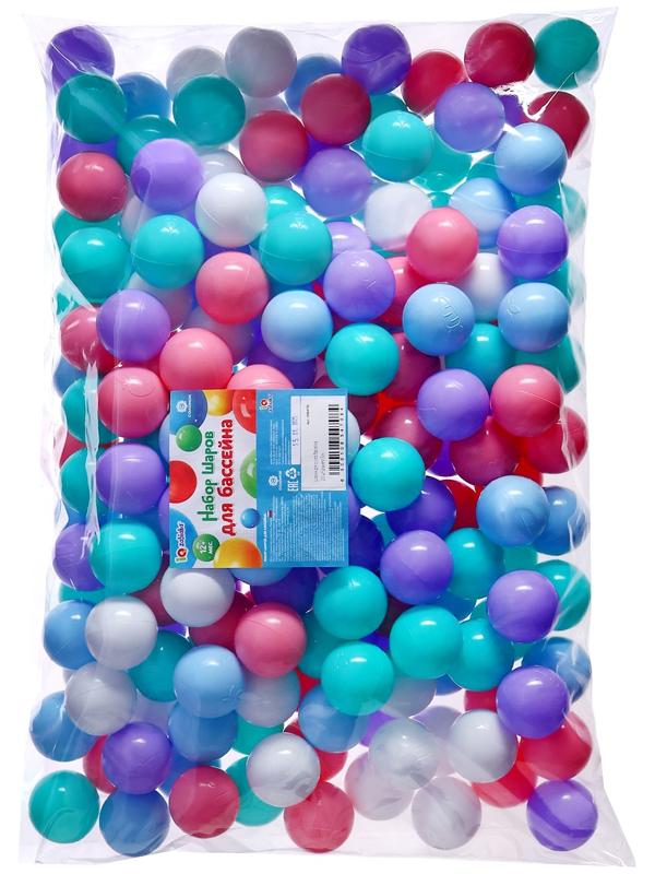 Шарики для сухого бассейна, диаметр 5 см, разноцветные, 200 шт.