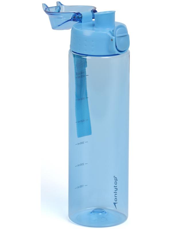 Бутылка для воды Onlytop, 700 мл, цвет синий