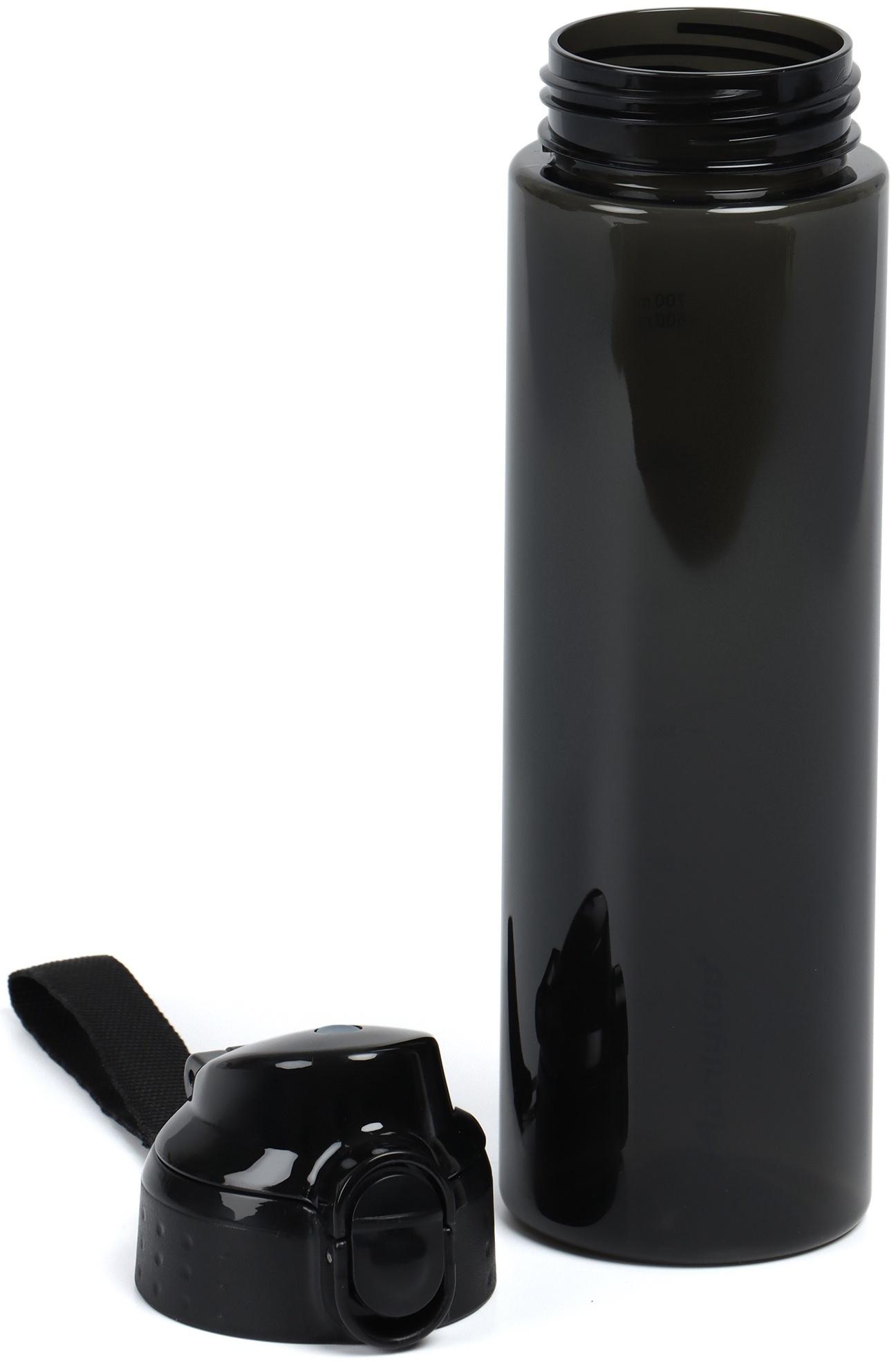 Бутылка для воды Onlytop, 700 мл, цвет черный