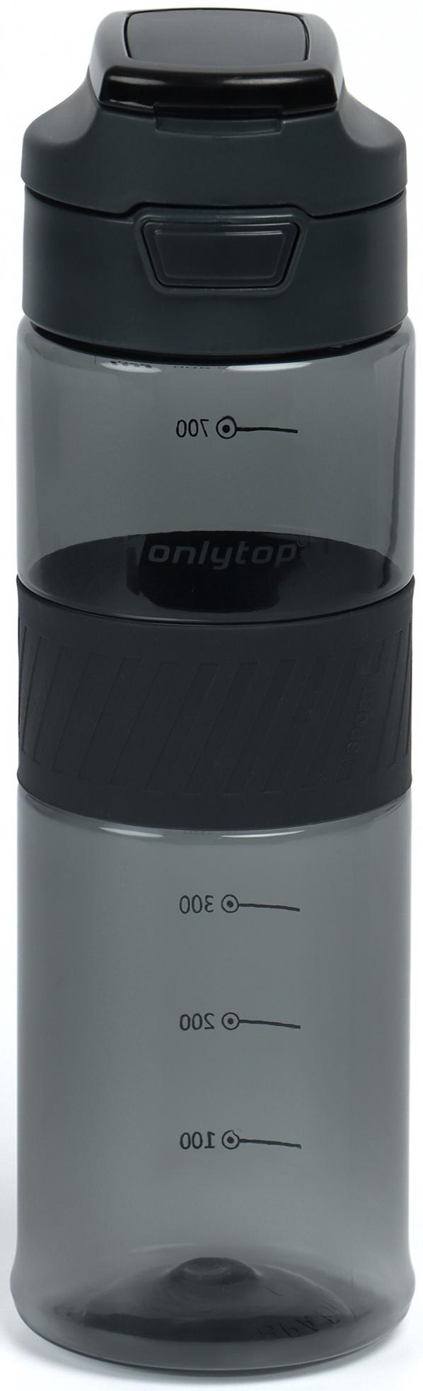 Бутылка для воды Onlytop, 850 мл, цвет черный