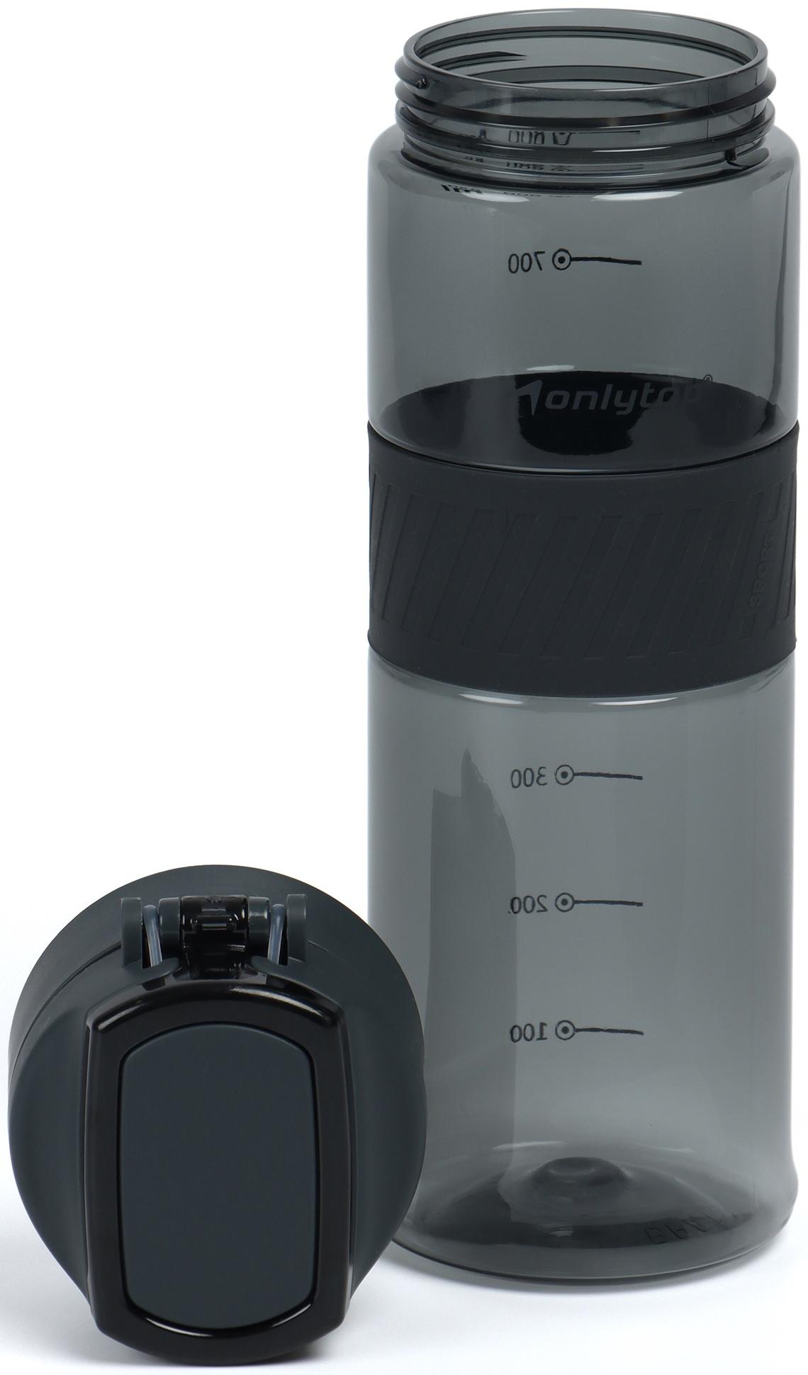 Бутылка для воды Onlytop, 850 мл, цвет черный