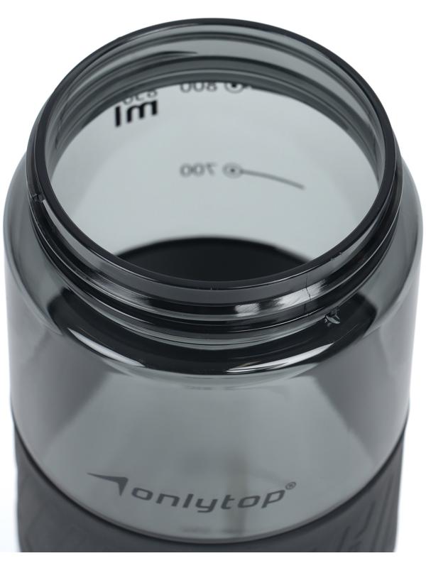 Бутылка для воды Onlytop, 850 мл, цвет черный