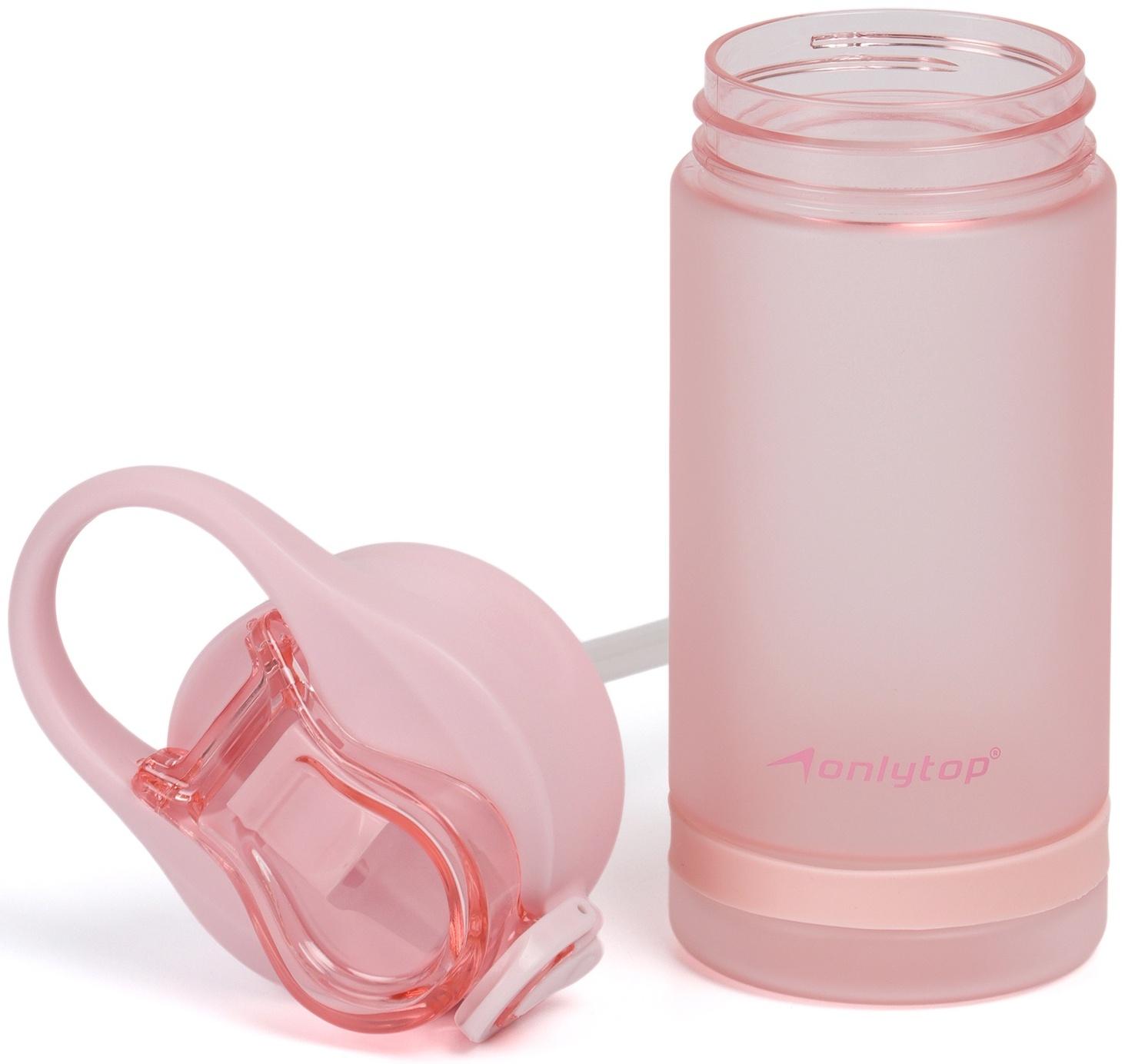 Бутылка для воды Onlytop, 550 мл, цвет розовый
