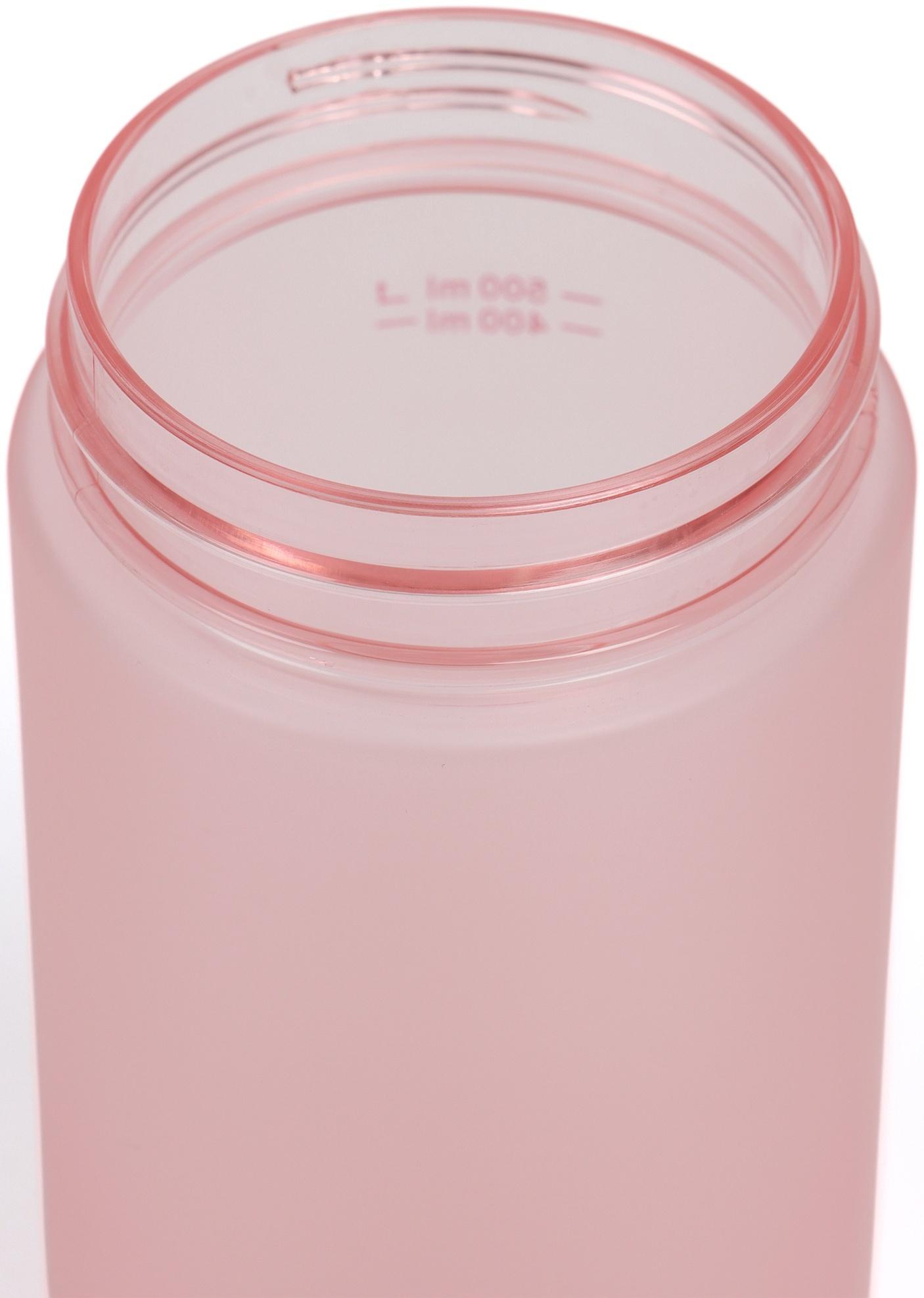 Бутылка для воды Onlytop, 550 мл, цвет розовый