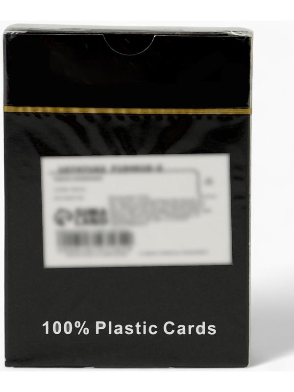 Карты игральные пластиковые 54 шт. Poker Club, для игры в покер, 9×6 см, синяя рубашка